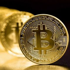 Монета сувенирная "Bitcoin"