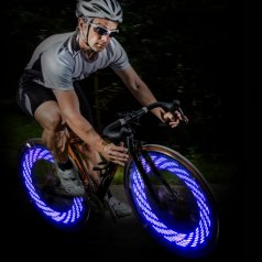 LED-надпись на колесо велосипеда