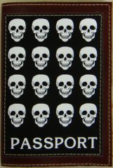 Обложка для паспорта "Черепа"