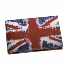 Визитница кожа "Британский флаг"