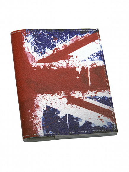 Обложка автодокументы кожа "Британский флаг"