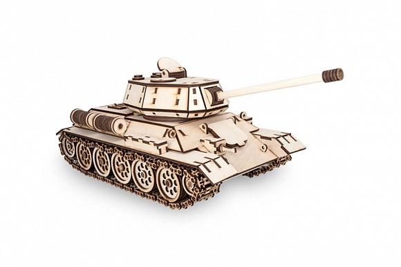Модель коллекционная из древесины "Танк Т-34"