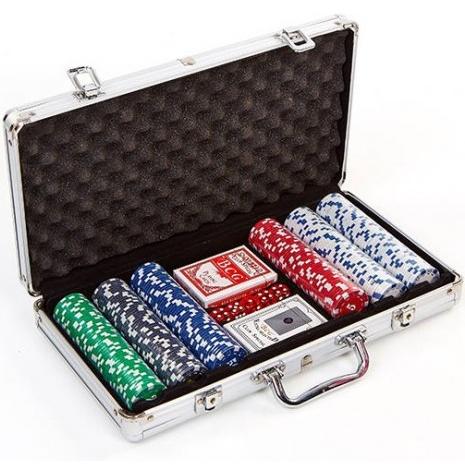 Набор для покера 300 в алюм. кейсе с номиналом