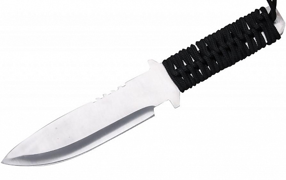 Походный нож для выживания (паракорд, чехол)