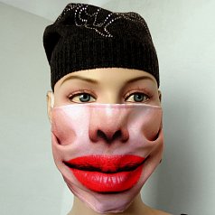Маска многоразовая "Губы"