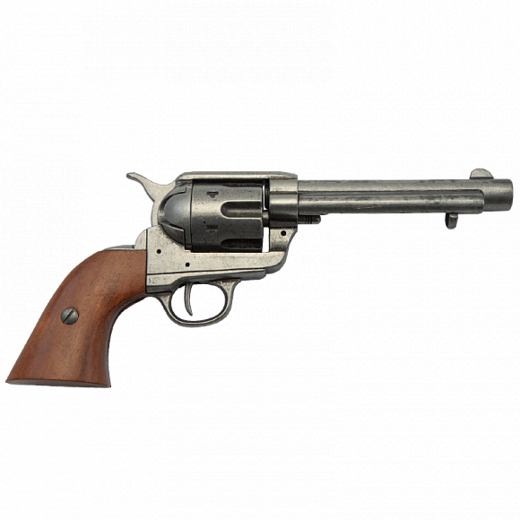 Револьвер Кольт с 6 патронами калибр 45, модель 1873г. 5.5", хром