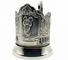 Подстаканник "Олимпийский мишка" + стакан