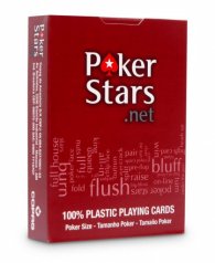 Карты 100% пластик Copag "PokerStars" красные