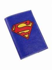 Обложка автодокументы кожа "Супермен"