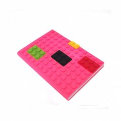Блокнот "Лего" большой, розовый