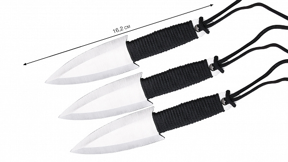 Тренировочные метательные ножи Мастер-К Black